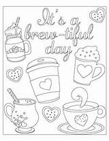 Coloring Coffee Pages Brewtiful Tiful Brew Its Right Available sketch template