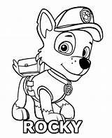 Patrol Paw Rocky Coloring Pages Print Colouring Printable Color Ryder Getcolorings Col Getdrawings Colorings sketch template