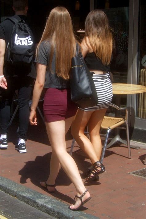 Two Sexy Friends In Mini Skirts 1 Candid And Voyeur