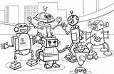 Coloring Future Pages Print Robots Getcolorings sketch template