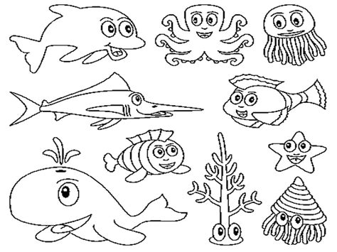 printable ocean coloring pages  kids