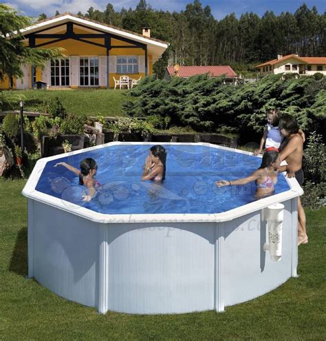 piscine en kit hors sol ronde en acier  de diametre piscine en