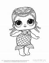 Lol Coloring Pages Printable Dolls Doll Baby Surprise Print Color Mermaid Getcolorings Cartoon Kids Girls Colo Unicorn Comments Choose sketch template