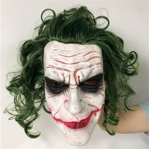 Joker Face Movie Batman The Dark Knight Horror Clown Cosplay Latex