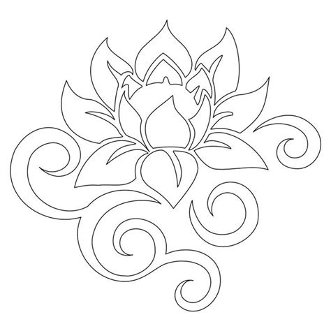 hawaiian flower stencils lotus flower stencil pochoir broderie en papier modeles pochoirs