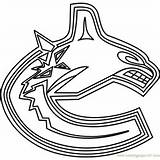 Oilers Coloringpages101 Canucks Source Edmonton sketch template