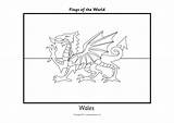 Wales sketch template