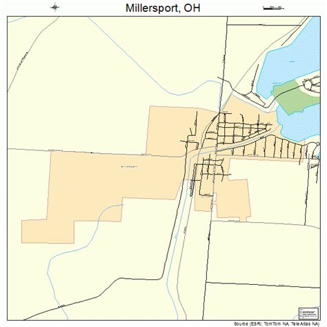 millersport ohio street map