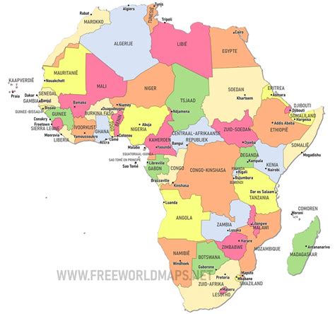 kaarten van afrika