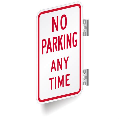 parking  time sign double sided sign