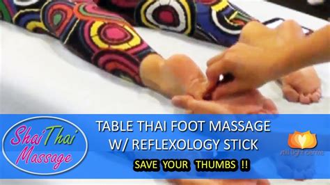 Traditional Relax Thai Foot Massage Reflexology Stick Tool Black Face