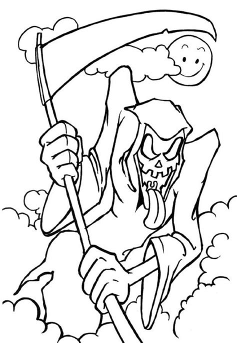 scary halloween coloring pages printable scary halloween coloring