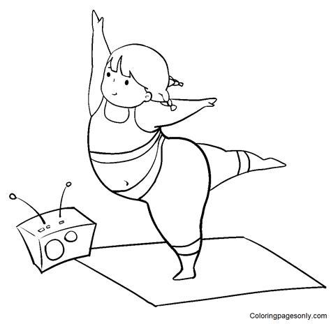 printable yoga coloring page  printable coloring pages