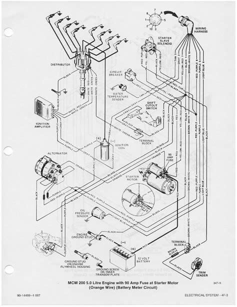 mercruiser  distributor wiring diagram ecoist