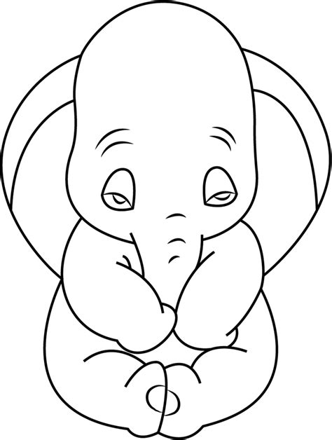 cute dumbo coloring page  printable coloring pages  kids