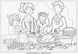Coloring Christmas Family Dinner Pages Colouring Breakfast Drawing Dining Room Food Activityvillage Kids Table Printable Cooking Activity Village Getdrawings Color sketch template