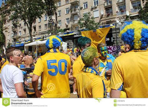 Swedish Football Fans Editorial Image Image Of 2012