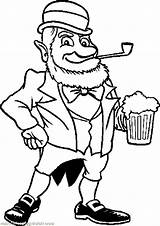 Coloring Beer Pages Leprechaun Old Tocolor St Color Kids Patricks Getcolorings Hat sketch template