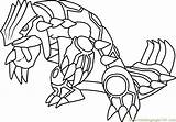 Groudon Kyogre Pokémon Coloringpages101 Getcolorings sketch template