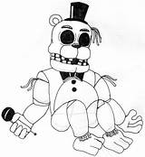 Freddy Coloring Fnaf Nights Fazbear Colorare Freddys Bear Animatronic Disegni Coloriages Funtime Coloringhome sketch template