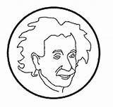 Einstein Albert Coloring Kids Cartoon Pages Colouring Circle Inside Cliparts Simple Clipart Printable Popular sketch template