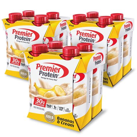 premier protein shake bananas cream  protein  fl oz  ct