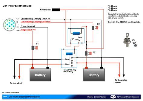 leisure battery charging circuit diagram car trailer trailer wiring diagram car