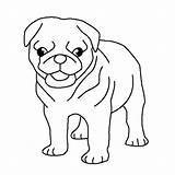 Pug Coloring Pages Cute Puppy Pugs Print Para Dog Color Puppies Kids Colorluna Adult Colouring Printable Getcolorings Choose Board sketch template