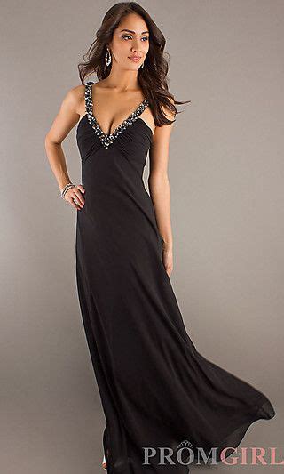 open  black evening gown  betsy  adam prom girlcom style ba  prom dresses