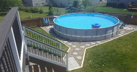 making  outdoor oasis   intex pool hometalk
