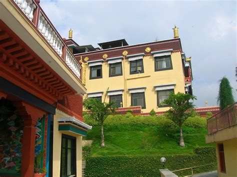 green hillside  buildings details  tibetan buddh flickr