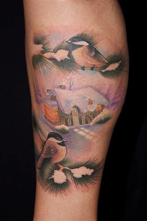 chickadee birds tattoo  keller  classic tattoos wonderland tattoo classic tattoo tattoos