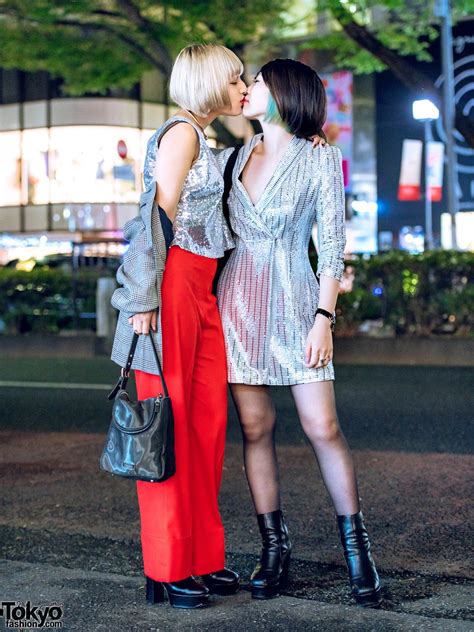 the japanese lesbian couple we street snapped in harajuku