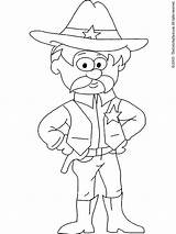 Sheriff Coloring Badge Pages Color Kids Getcolorings Print sketch template