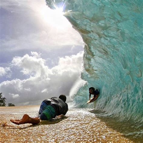 clark little shooting shore break in hawaii check out