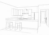 Kitchen Templates 3d Sketch Interior Print Designs Set Concept Island Architecture Tips Rendering Agcaddesigns Cad sketch template