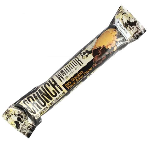 warrior crunch high protein  carb bardark chocolate peanut butter  approved food