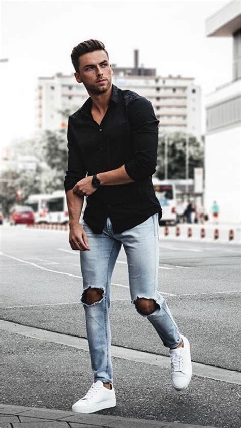 amazing street style outfits jeans outfit men sneakers street