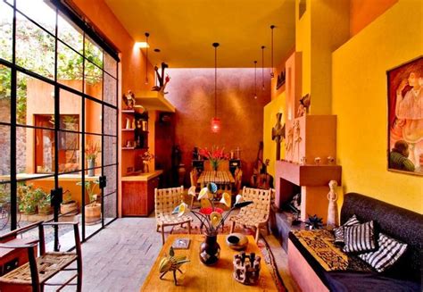 colorful  charming mexican interior design house decoration ideas   mexican living