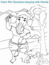 Ganesh Chaturthi Ganesha sketch template