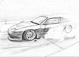 180sx Nissan sketch template