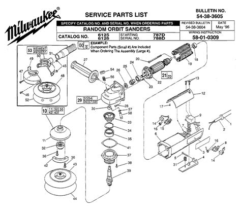 milwaukee tools parts list
