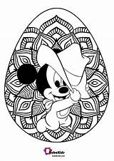 Mickey Mouse Disney Easter Coloring Egg Kids Baby Special Bubakids sketch template