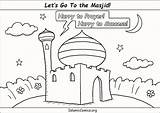 Mewarnai Masjid Coloring Anak Nabawi Lomba Contoh Sketsa Mosque Ramadan Paud Terlengkap Marimewarnai sketch template