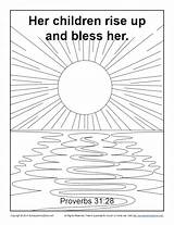 Bless Proverbs sketch template