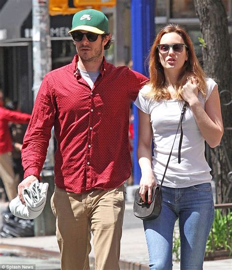 leighton meester and husband adam brody take a stroll oh