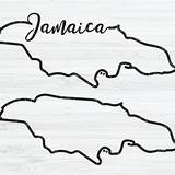 Jamaica Jamaican Cursive sketch template