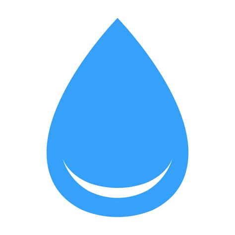 blue water drop  symbol design  png