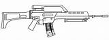 Carbine sketch template