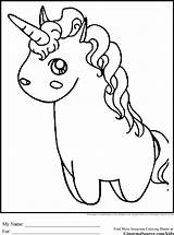 Coloring Pages Baby Unicorn Narwhal Unicorns Cute Template Popular sketch template